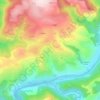 Mapa topográfico Marabonne, altitude, relevo