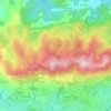 Mapa topográfico El Pevidal, altitude, relevo