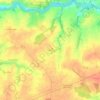 Mapa topográfico La Brosse, altitude, relevo