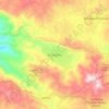 Mapa topográfico Zinacantán, altitude, relevo
