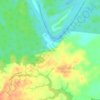 Mapa topográfico Charras, altitude, relevo