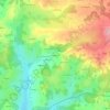 Mapa topográfico Veyriéras, altitude, relevo