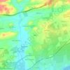 Mapa topográfico Alhos, altitude, relevo