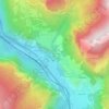 Mapa topográfico Le Villaret d'en Bas, altitude, relevo