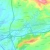 Mapa topográfico Les Granxes, altitude, relevo