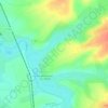 Mapa topográfico La croix, altitude, relevo