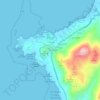 Mapa topográfico Miñarzo, altitude, relevo