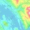 Mapa topográfico Wellethota, altitude, relevo