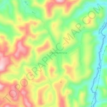 Mapa topográfico Sebollas, altitude, relevo