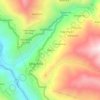 Mapa topográfico Mazur, altitude, relevo