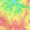 Mapa topográfico Lignerolles, altitude, relevo