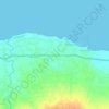 Mapa topográfico Tanjung Bumi, altitude, relevo