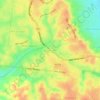 Mapa topográfico Duri Barat, altitude, relevo