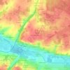 Mapa topográfico Pièce des Mûriers, altitude, relevo