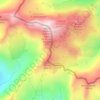 Mapa topográfico Col de Serre, altitude, relevo