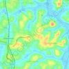 Mapa topográfico Paruthumpara, altitude, relevo