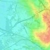 Mapa topográfico La Villeneuve, altitude, relevo