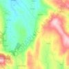 Mapa topográfico Póvoa, altitude, relevo