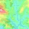 Mapa topográfico Taboabela, altitude, relevo