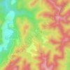 Mapa topográfico Mata Air Uma Hapu, altitude, relevo