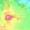 Mapa topográfico Mendelem, altitude, relevo