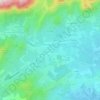 Mapa topográfico Sainte-Lucie de Porto-Vecchio, altitude, relevo