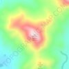 Mapa topográfico Mount Adams, altitude, relevo