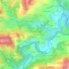Mapa topográfico Bonnelières, altitude, relevo
