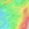 Mapa topográfico Le Belin, altitude, relevo