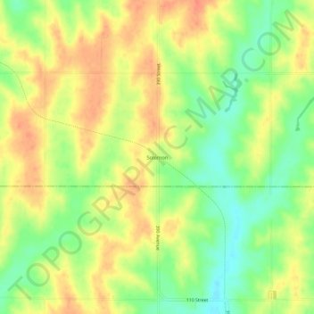 Mapa topográfico Solomon, altitude, relevo