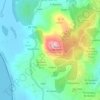 Mapa topográfico Miradoiro da Pedra da Ran, altitude, relevo