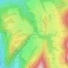 Mapa topográfico Le Boyat, altitude, relevo