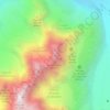 Mapa topográfico Aiguille du Grépon, altitude, relevo