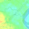 Mapa topográfico Chicosa, altitude, relevo
