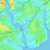 Mapa topográfico Le Scarh, altitude, relevo