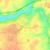 Mapa topográfico La Plaine du Luteau, altitude, relevo