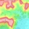 Mapa topográfico La Rigonne, altitude, relevo