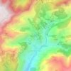 Mapa topográfico Fajã dos Vinháticos, altitude, relevo