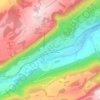 Mapa topográfico Saint-Imier, altitude, relevo