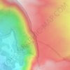 Mapa topográfico Côteau Kervéguen, altitude, relevo
