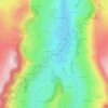 Mapa topográfico Escorolles, altitude, relevo