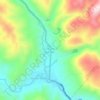 Mapa topográfico Siulak Deras Mudik, altitude, relevo