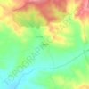 Mapa topográfico Villálvaro, altitude, relevo