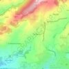 Mapa topográfico La Neylière, altitude, relevo
