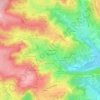 Mapa topográfico Les Goutelaines, altitude, relevo