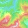 Mapa topográfico Mosteiros, altitude, relevo