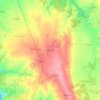 Mapa topográfico Bufarda, altitude, relevo
