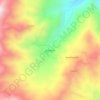 Mapa topográfico Bomboca, altitude, relevo