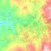 Mapa topográfico Paredes de Coura, altitude, relevo