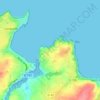 Mapa topográfico Kerdrehoret, altitude, relevo